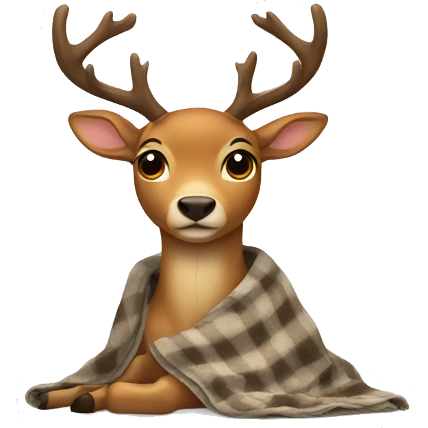 deer with blanket around  emoji