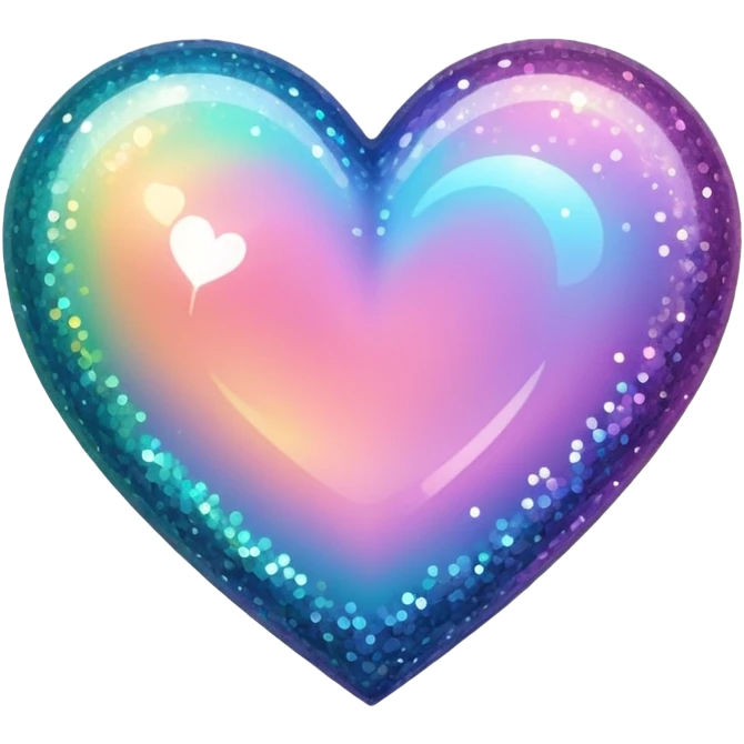 glitter heart  emoji