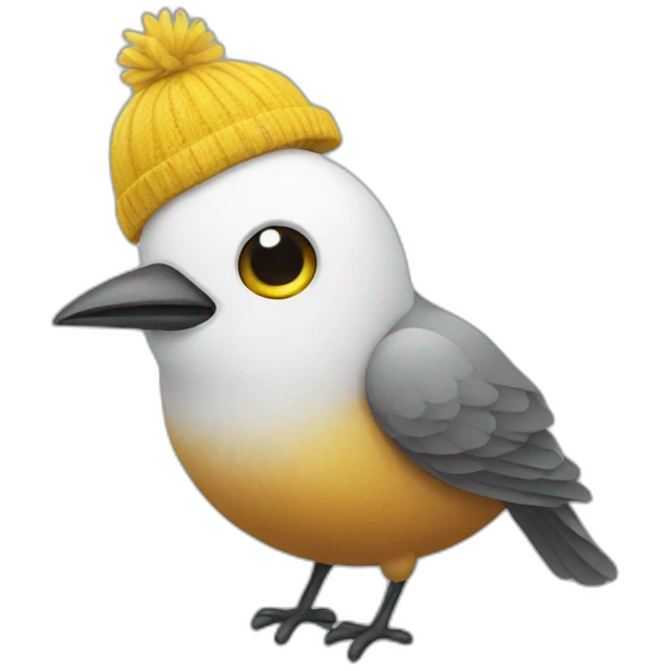 Bird with sock on head emoji