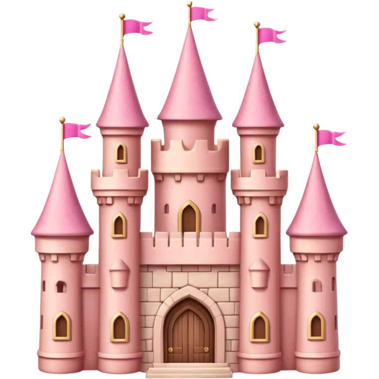 pink castle emoji
