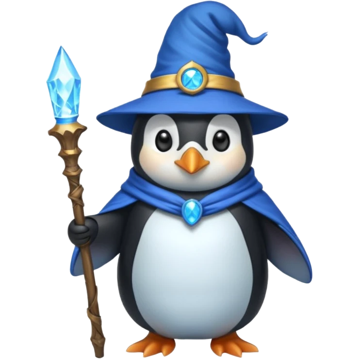 Penguin Wizard emoji