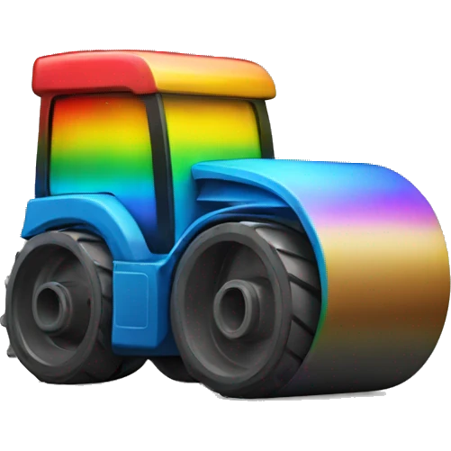 rainbow road roller emoji