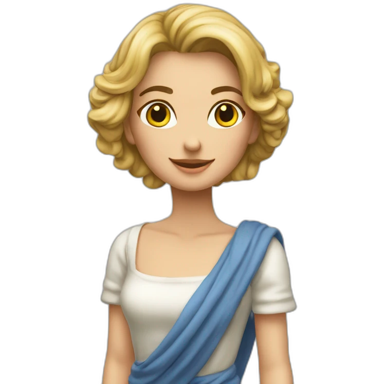 fille qui diznr le drapzau sz l italie emoji