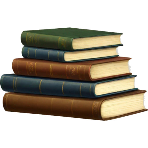 Vintage Book Stack emoji