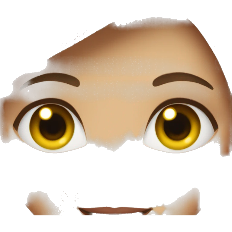 brown haired girl with light green eyes emoji