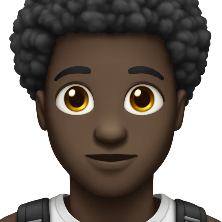 Black sheep in human form, afro american  style, text shigga is back  emoji