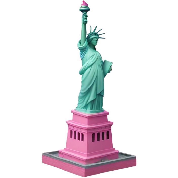 Pink Statue of Liberty  emoji