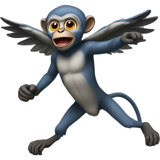 Flying monkey emoji