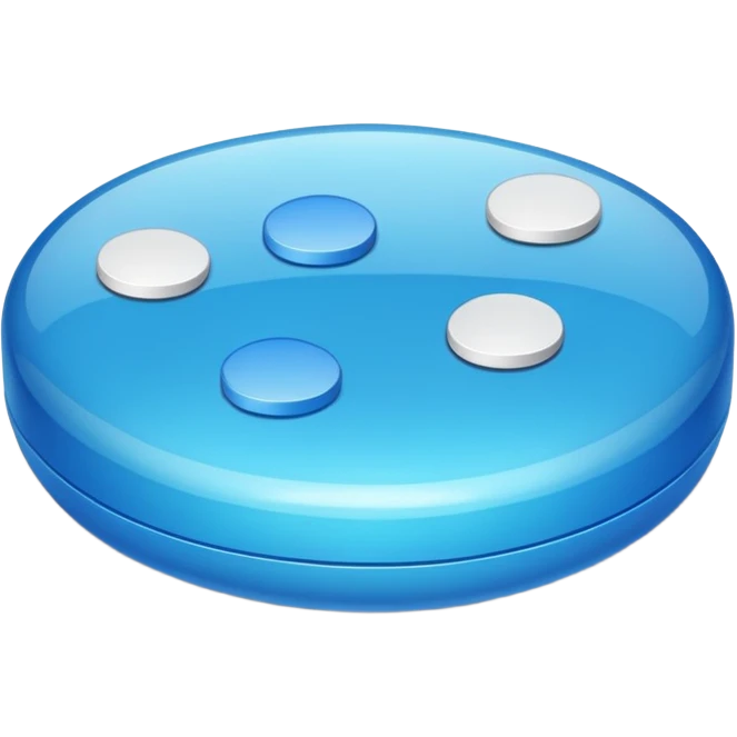 blue tablet pill emoji