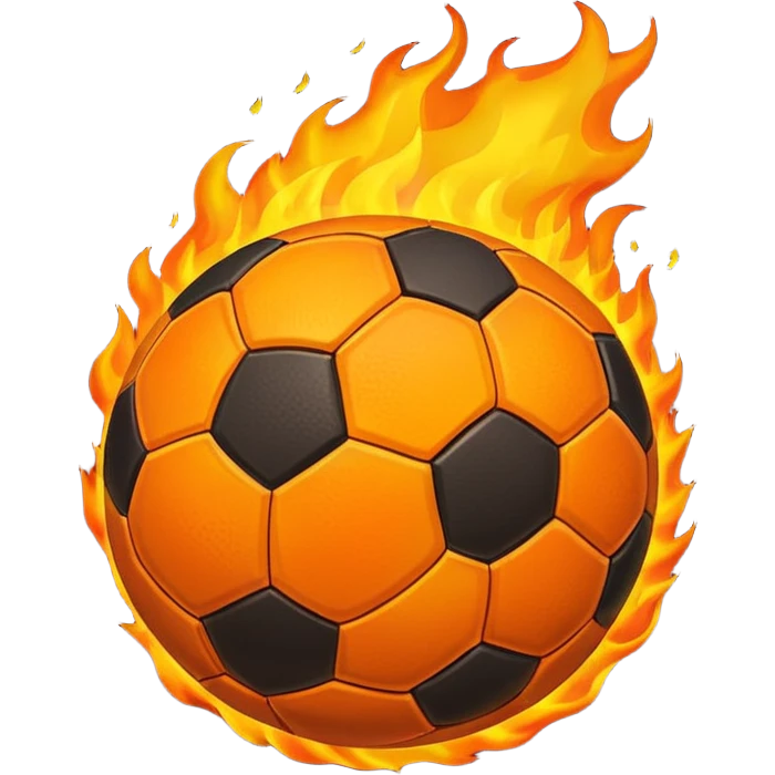 Football on fire emoji