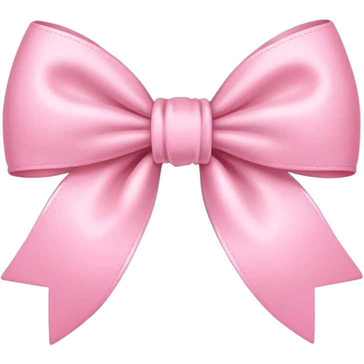 Baby pink bow emoji