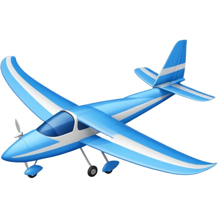 Classic sailplane with blue skies in the background emoji