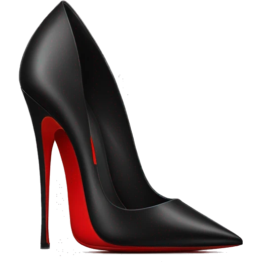 Black valentino high heels with red bottom emoji
