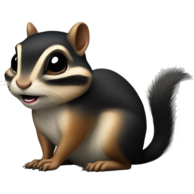 Goth chipmunk emoji