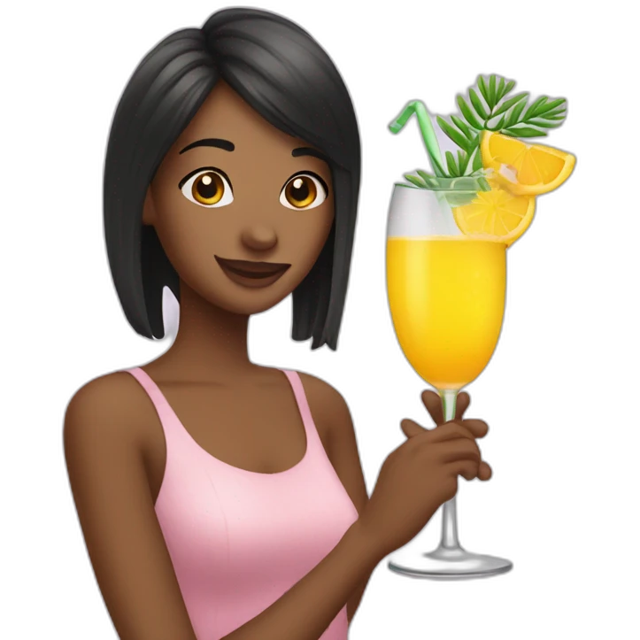 Sweet mimosa drink emoji