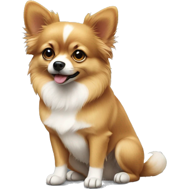 Pomchi sitting down emoji