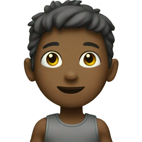 boy with bananas, hanging in a tree emoji