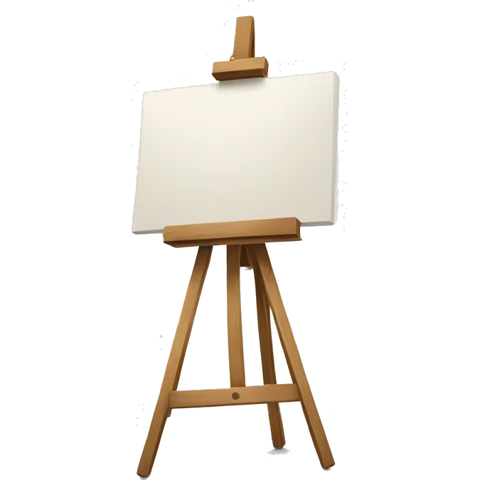 easel with white canvas emoji