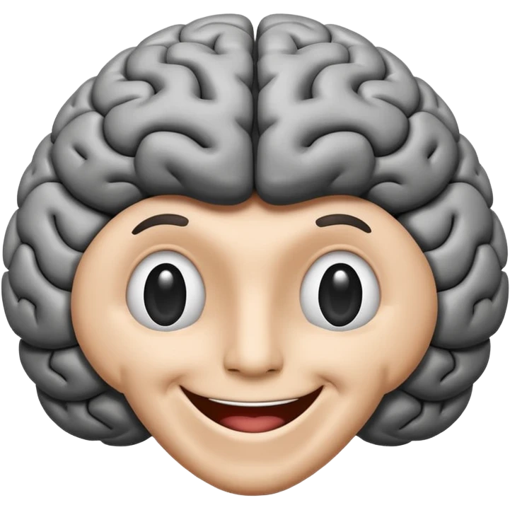 Cerebro sonriente emoji