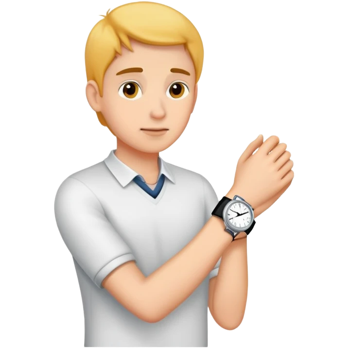 Checking watch emoji
