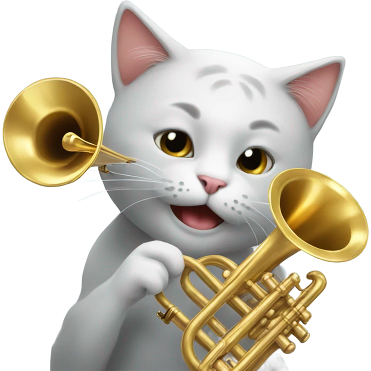 cat with trumpet emoji