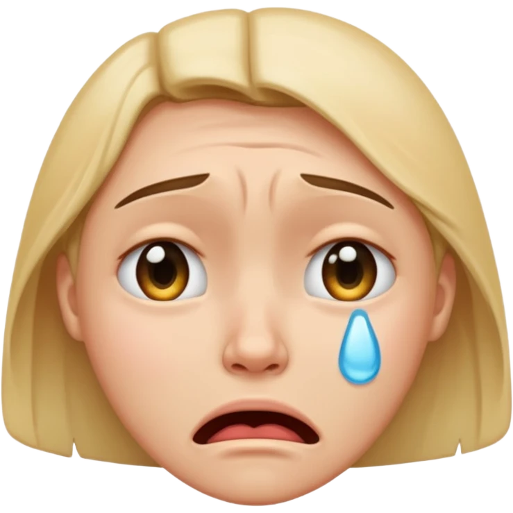 crying face emoji, expressive and clear emoji