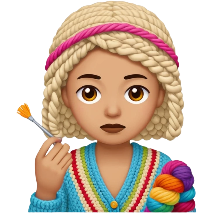 unhappy crochet master emoji