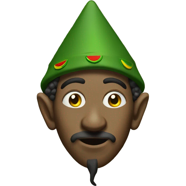 Stoned Rasta elf emoji