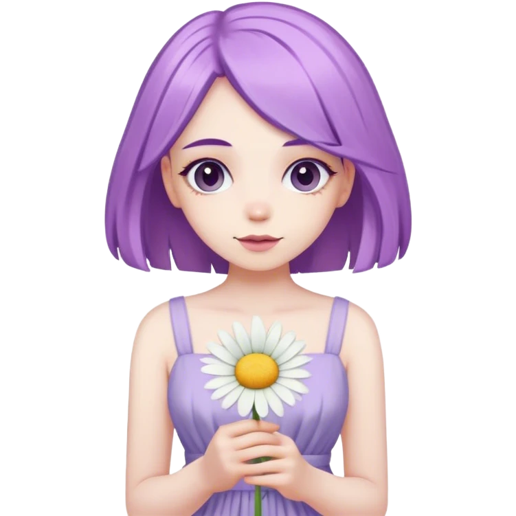 daisy purple pastel  emoji