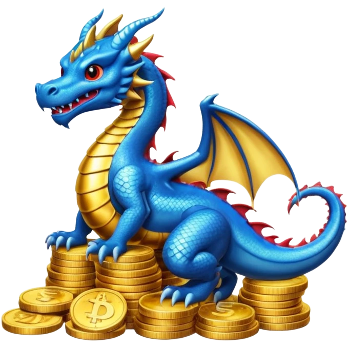 strack coins blue dragon emoji