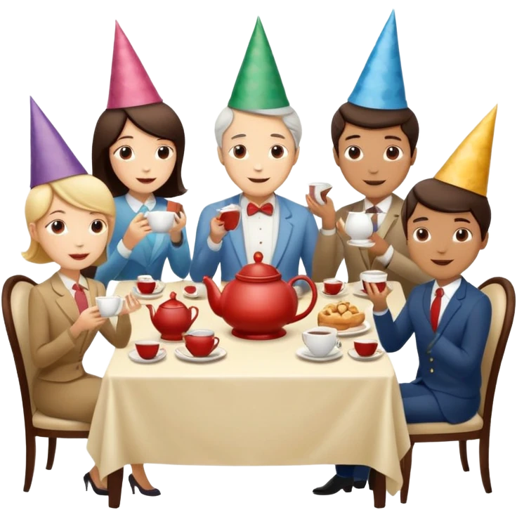 tea party emoji