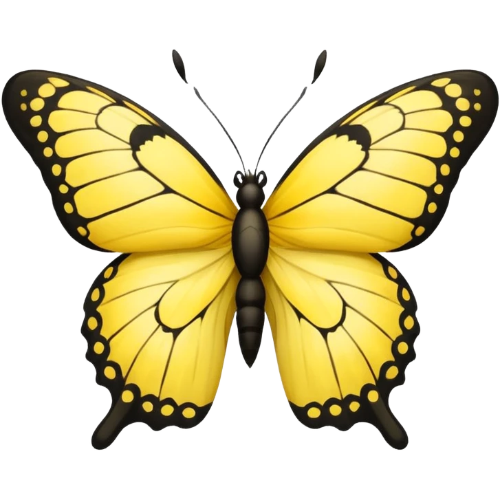 butterfly life cycle yellow colour emoji