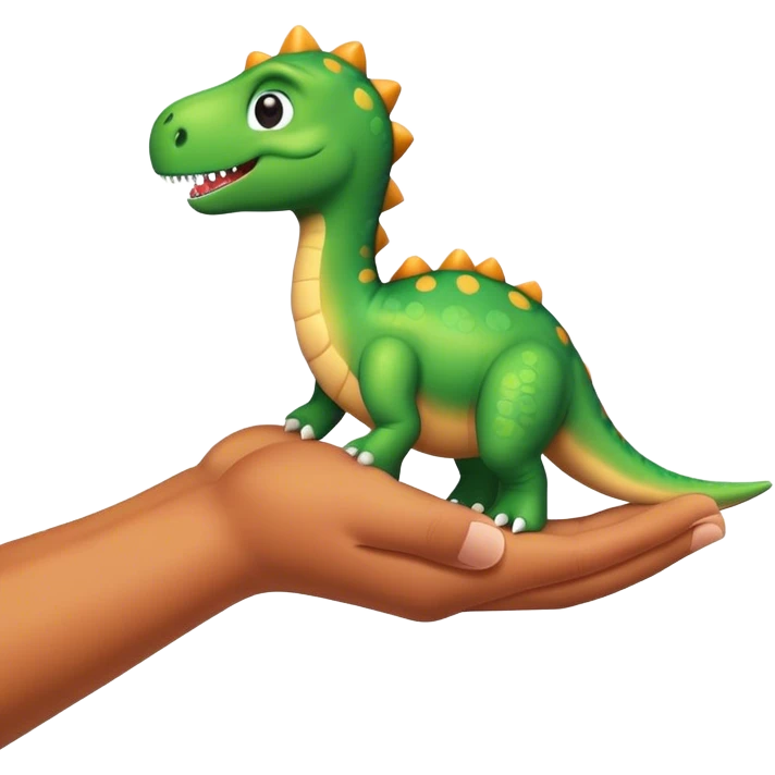 dinosaur hand showing like emoji