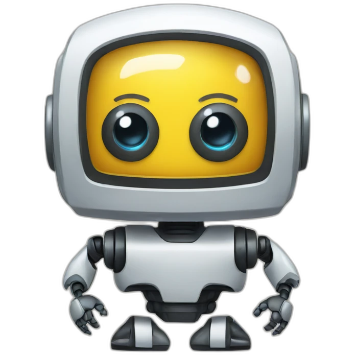 robot with survey emoji