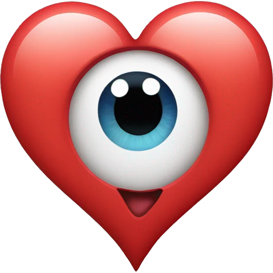 Heart with eyes emoji