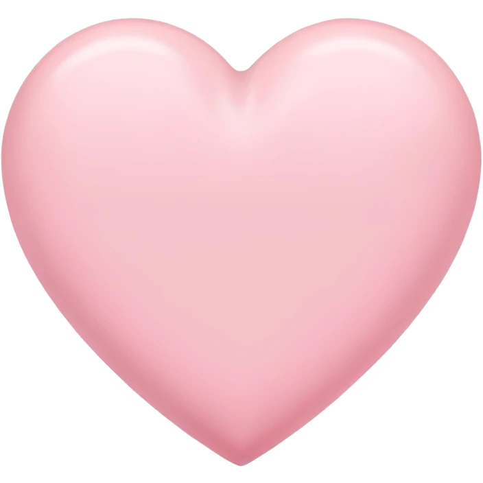 pastel pink heart emoji