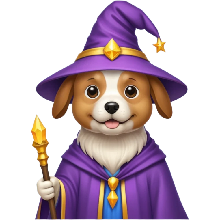Dog wizard emoji