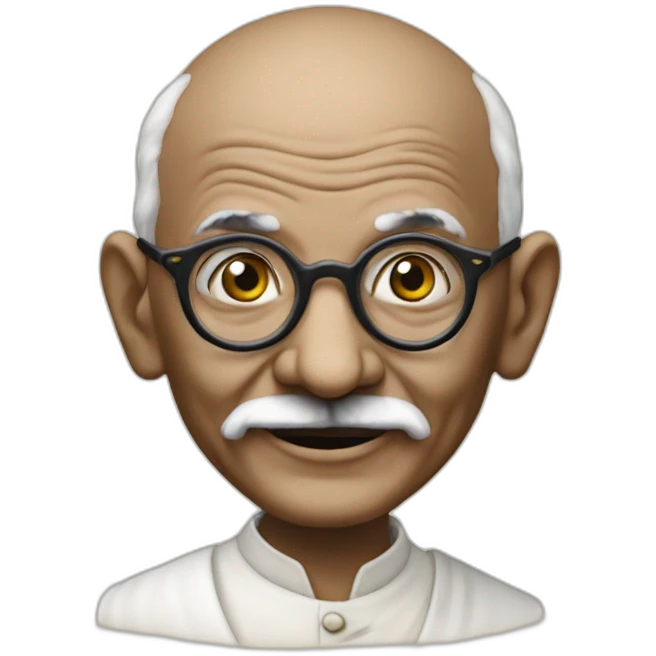 Gandhi is a Fun House contestant with Pat Sharpe emoji
