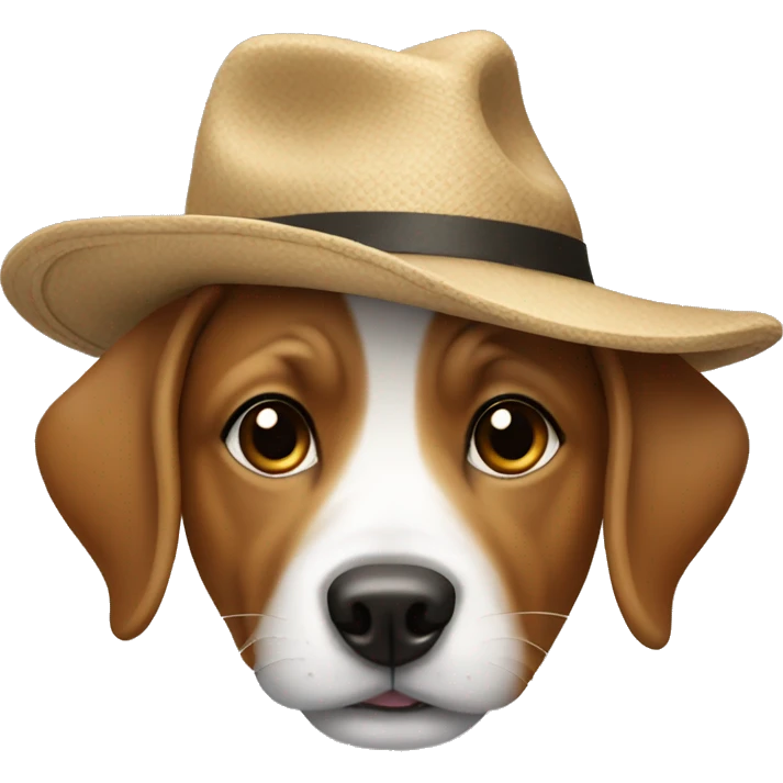 dog with 3 hats emoji