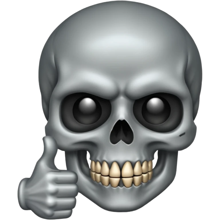 Skull punisher giving thumbs up emoji