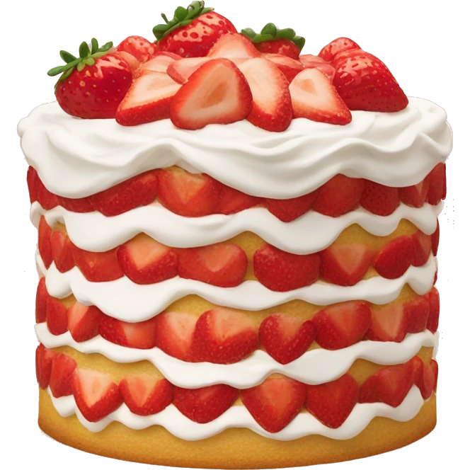 Strawberry shortcake cake  emoji