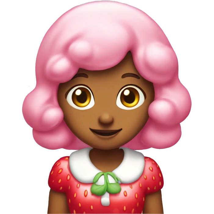 strawberry shortcake pink milky for food emoji
