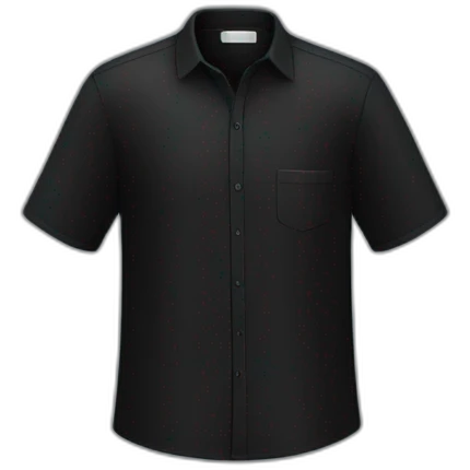 Black shirt emoji
