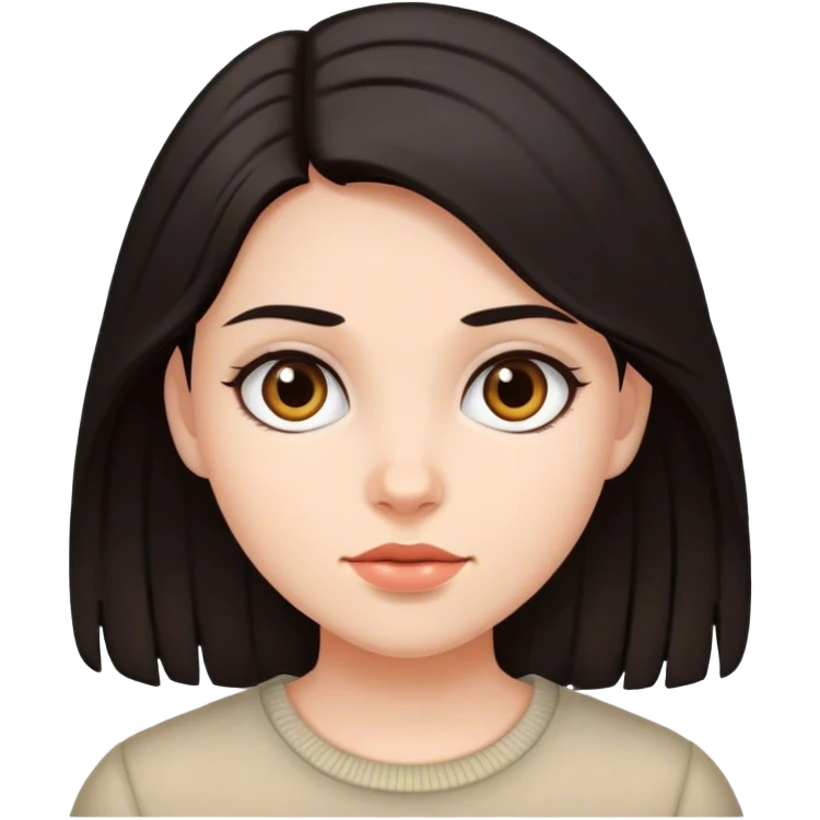 dark hair girl  emoji