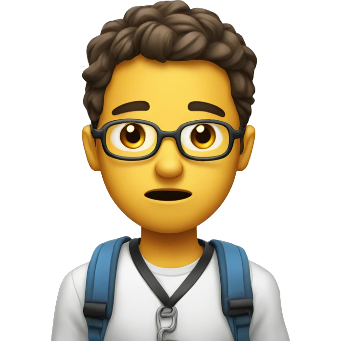 puzzled student emoji