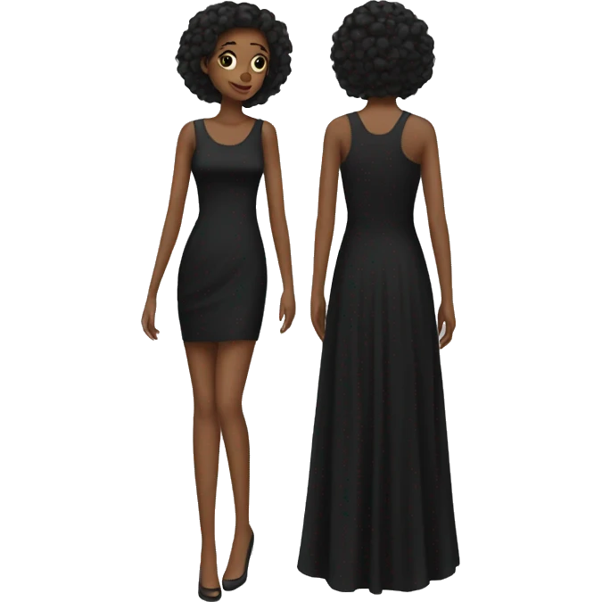 Black dress emoji