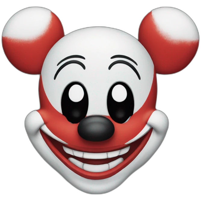 mickey mouse clown emoji