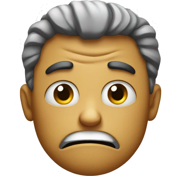 Really mad an sad face emoji