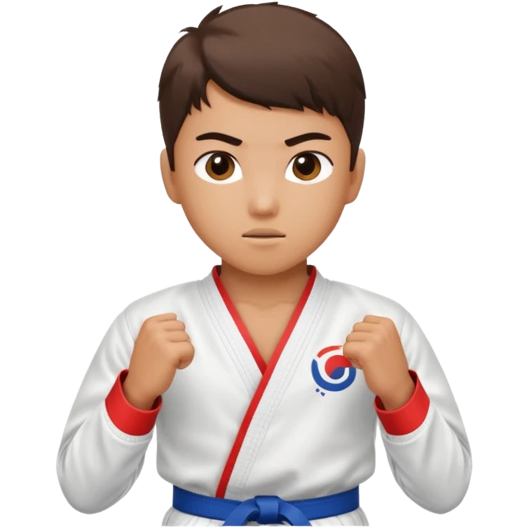 Taekwondo Kid pose emoji
