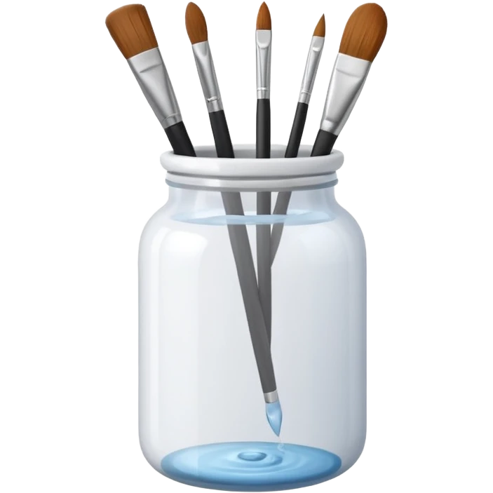 Water jar for brushes emoji
